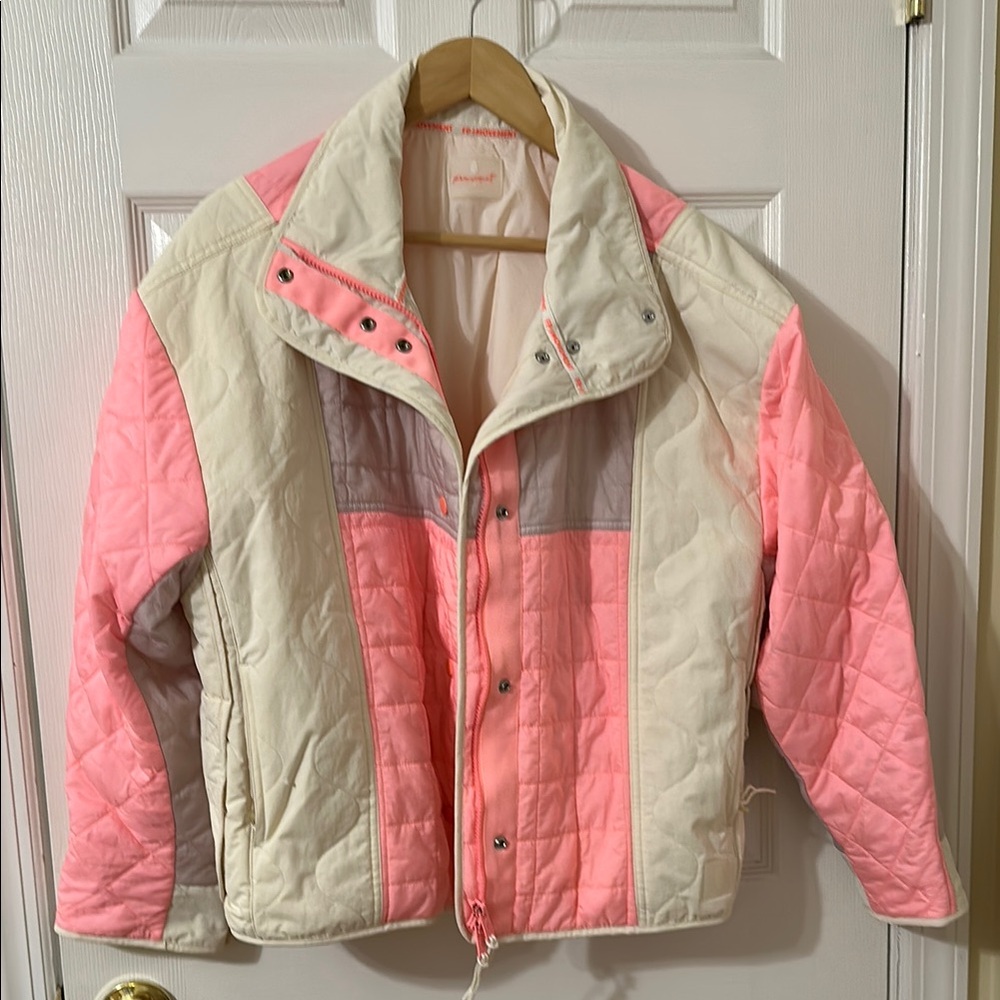 Free People pink and  cream jacket